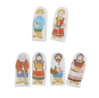 Набор пальчиковых кукол "Семья русская" (6 шт.)