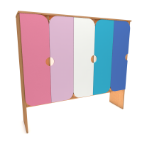 Шкаф детский "Бабочка", пятисекционный