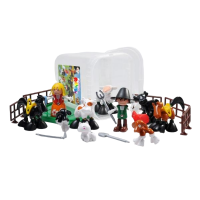 Конструктор из магнитных фигурок "Ферма", 58 деталей