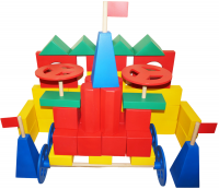 Напольный конструктор Поликарпова, 68 деталей (в двух ящиках)