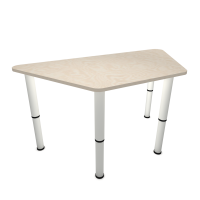 Стол трапеция, регулируемый по высоте (г.р. 0-3), 1100х500х400 мм, березовый мультиплекс