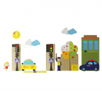 Игровая настенная панель по ПДД "Медиум"