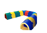 Игровой лабиринт "Тоннель" полукруглый (угловой), 8 секций