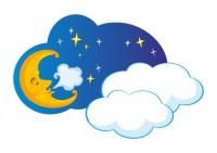 Наклейка интерьерная "Ночное небо"