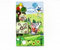 Бизиборд настенный МЫШКА-НОРУШКА. Серия СТРАНА СКАЗОК