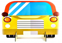 Ширма для сюжетно-ролевых игр АВТОБУС вид спереди