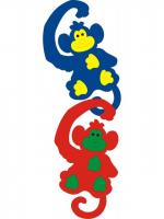 Мозаика мягкая "Обезьянки"