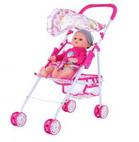 Пупс в коляске