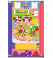 Дидактическая настенная панель / бизиборд ЛЕГКАЯ АТЛЕТИКА. Серия МИР СПОРТА