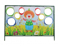 Баннер для метания "Клоун" 1,2*2 м с каркасом