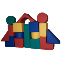 Комплект мягких модулей "Трансформер - 3" (18 элементов)