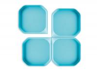 Fun2 Play Лоток для активных игр синий, 25 x 25 x 2,5см., 4 шт.