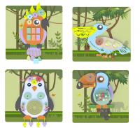 Набор развивающих панелей «Экзотические птицы»