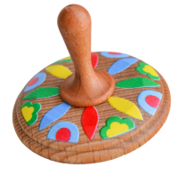 Волчок-юла с узором "Весна"