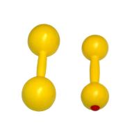 Гантели пластмассовые 0,45 кг (2 шт.) с солью