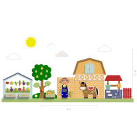 Декоративно-развивающая панель "Сад-огород"