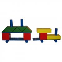 Напольный конструктор "Строитель", 68 деталей